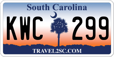 SC license plate KWC299