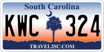 SC license plate KWC324