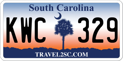 SC license plate KWC329