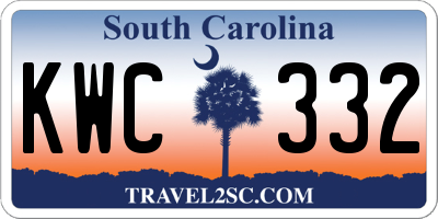 SC license plate KWC332