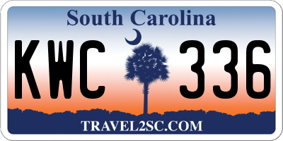 SC license plate KWC336