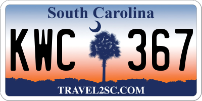 SC license plate KWC367