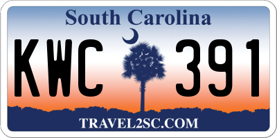 SC license plate KWC391