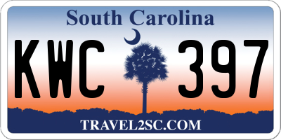 SC license plate KWC397