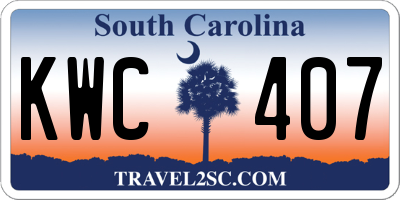 SC license plate KWC407