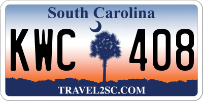 SC license plate KWC408