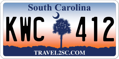 SC license plate KWC412
