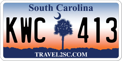 SC license plate KWC413
