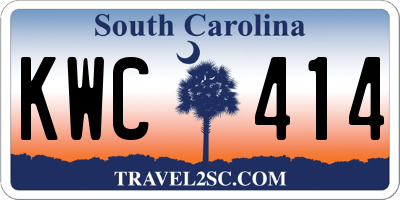 SC license plate KWC414