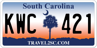 SC license plate KWC421
