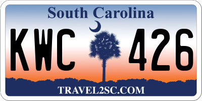 SC license plate KWC426