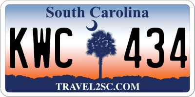SC license plate KWC434