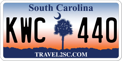 SC license plate KWC440