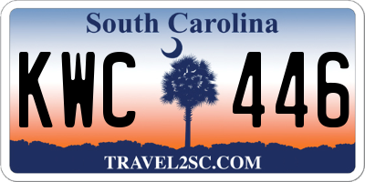 SC license plate KWC446
