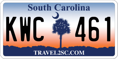 SC license plate KWC461
