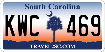 SC license plate KWC469