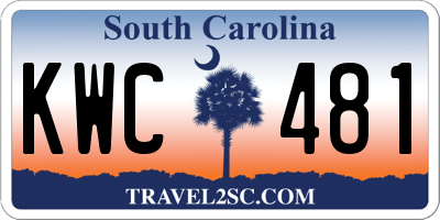SC license plate KWC481