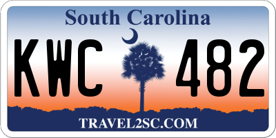 SC license plate KWC482
