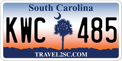 SC license plate KWC485