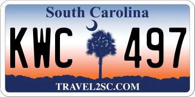 SC license plate KWC497