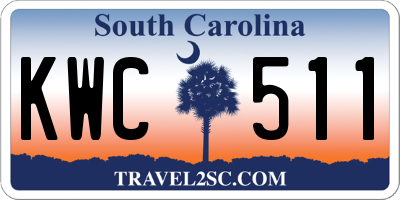 SC license plate KWC511