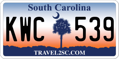 SC license plate KWC539