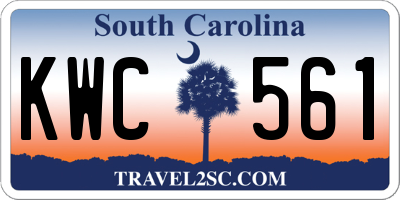 SC license plate KWC561