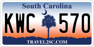 SC license plate KWC570