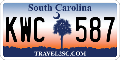 SC license plate KWC587