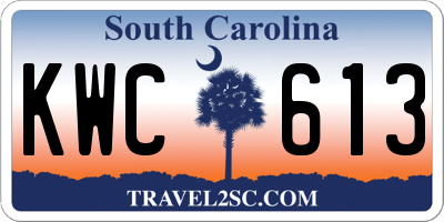 SC license plate KWC613
