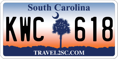 SC license plate KWC618