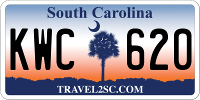 SC license plate KWC620