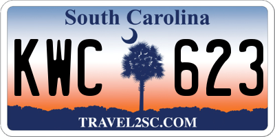 SC license plate KWC623