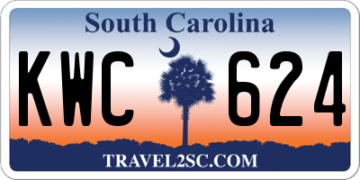 SC license plate KWC624