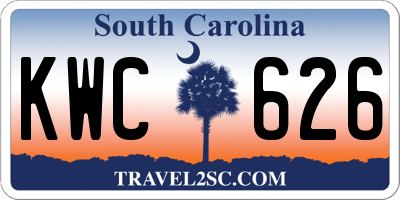 SC license plate KWC626