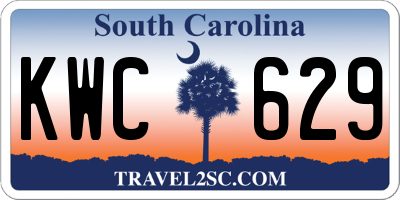 SC license plate KWC629
