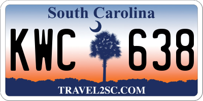 SC license plate KWC638