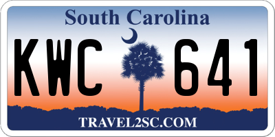 SC license plate KWC641
