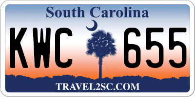 SC license plate KWC655