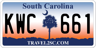 SC license plate KWC661