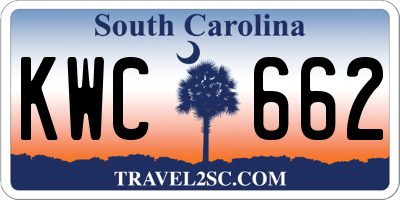 SC license plate KWC662