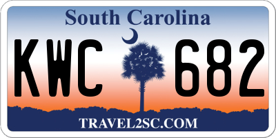 SC license plate KWC682