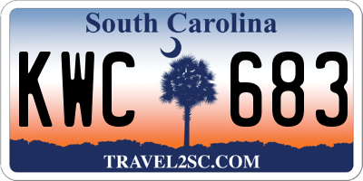SC license plate KWC683