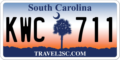SC license plate KWC711