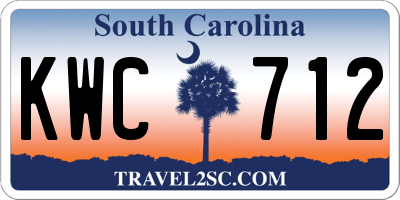 SC license plate KWC712