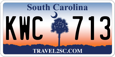 SC license plate KWC713