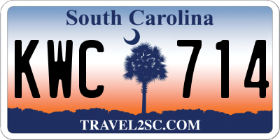 SC license plate KWC714