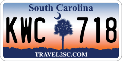 SC license plate KWC718