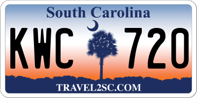 SC license plate KWC720