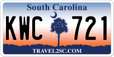 SC license plate KWC721